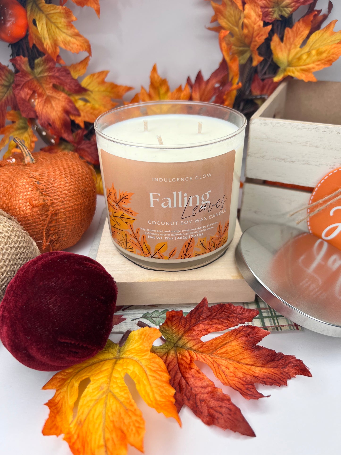 Falling Leaves Candle