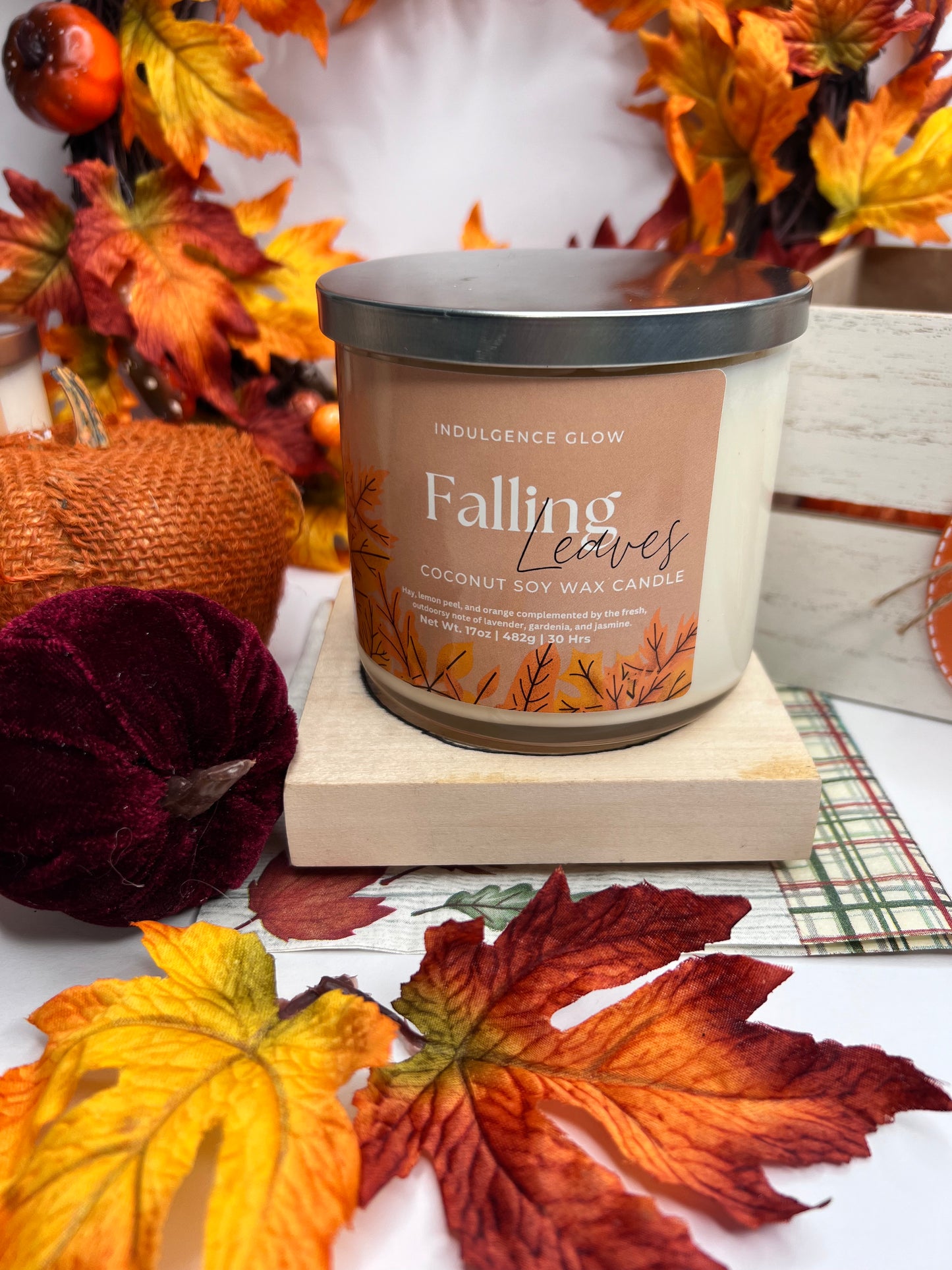 Falling Leaves Candle