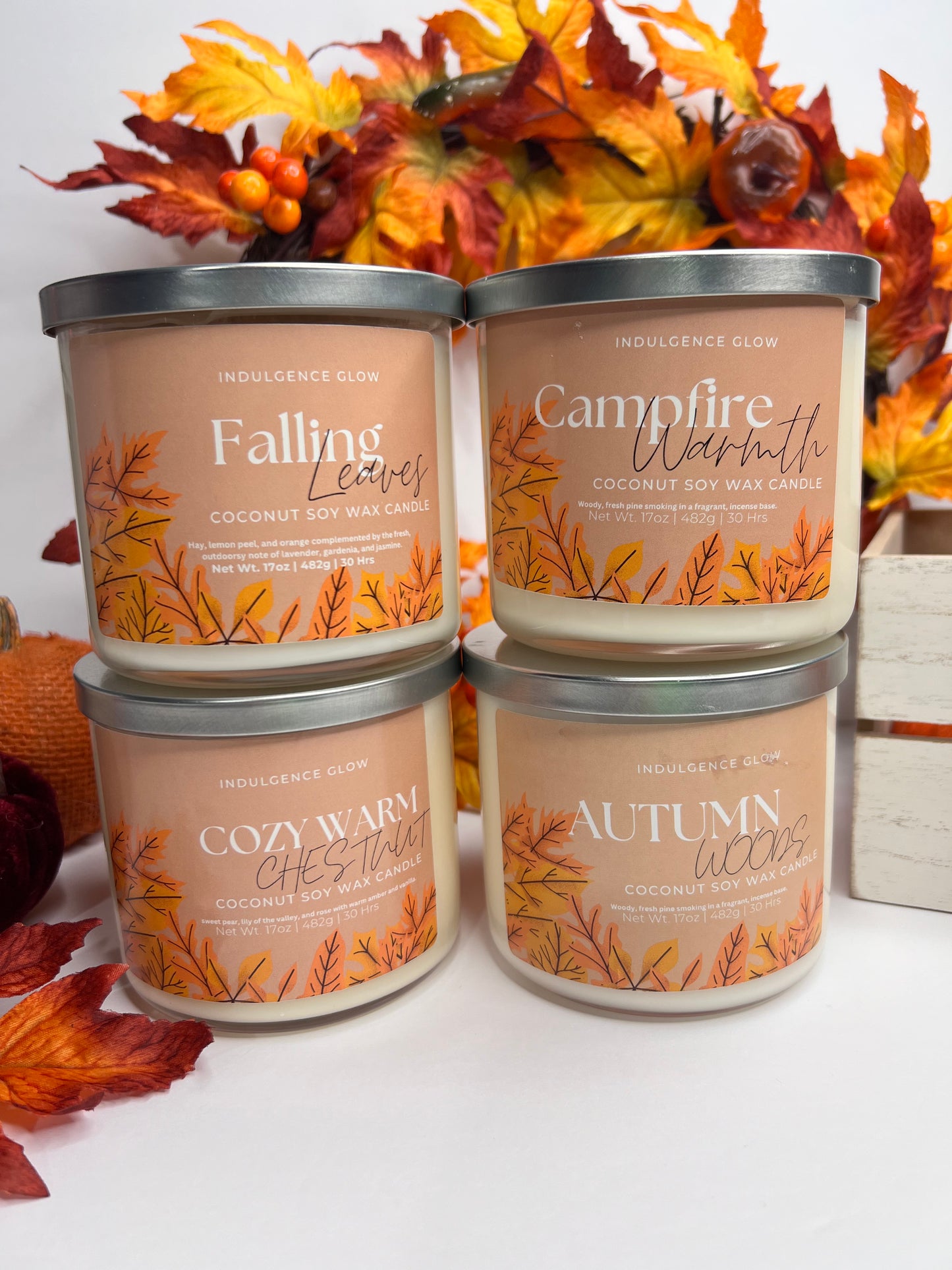 Falling Leaves Candle