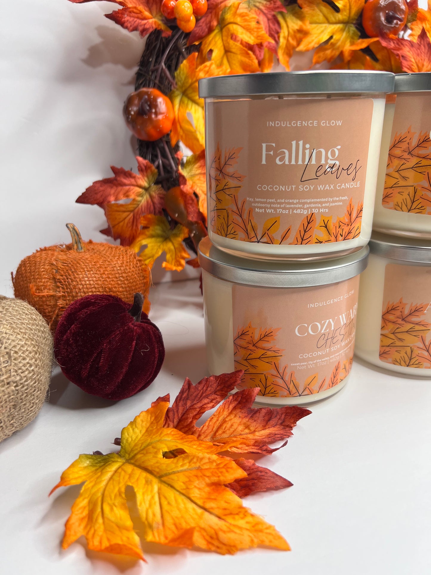 Falling Leaves Candle