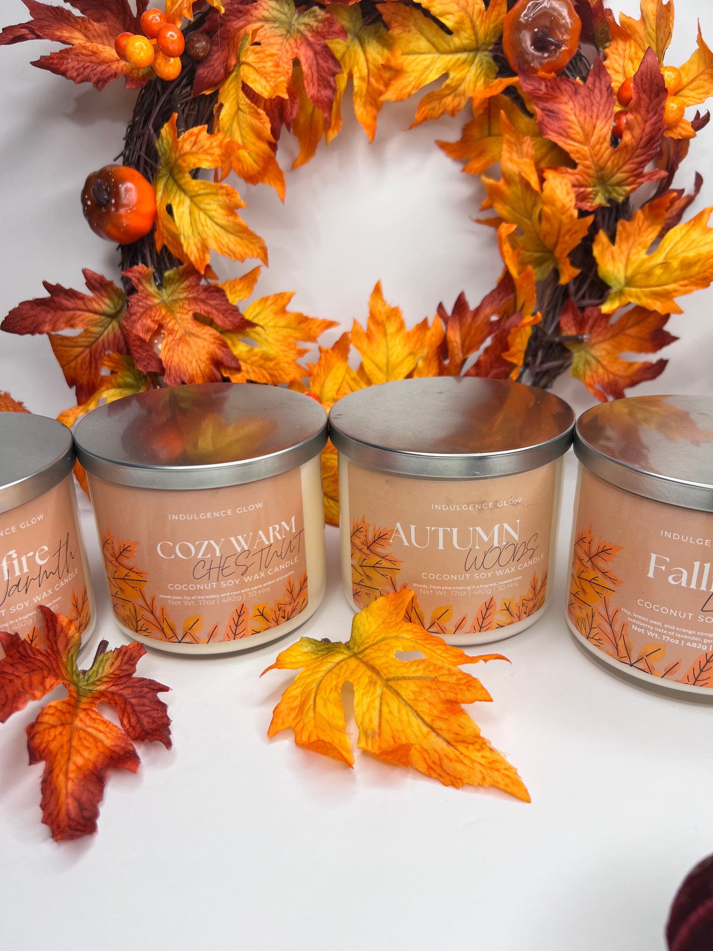 Falling Leaves Candle